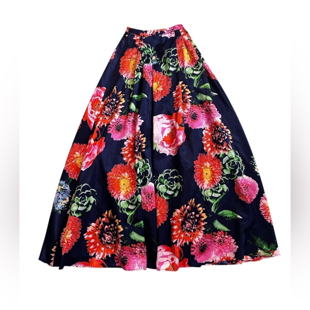 Sequin hearts, NWT navy blue maxi skirt, size 1 XS